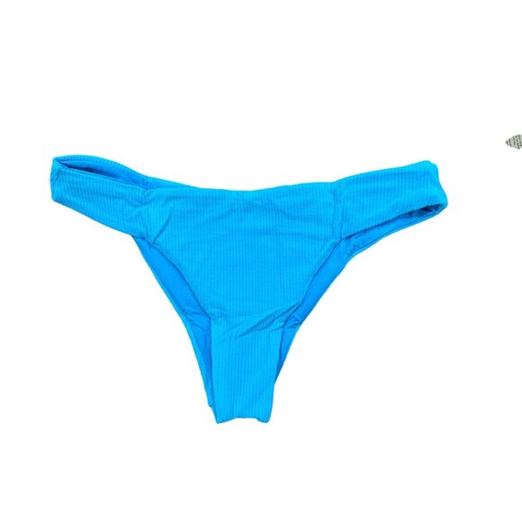 FREE PEOPLE X Toast Swim Women Signature Low Rise Hipster-Bottom Turquoise Sea S - Picture 1 of 5